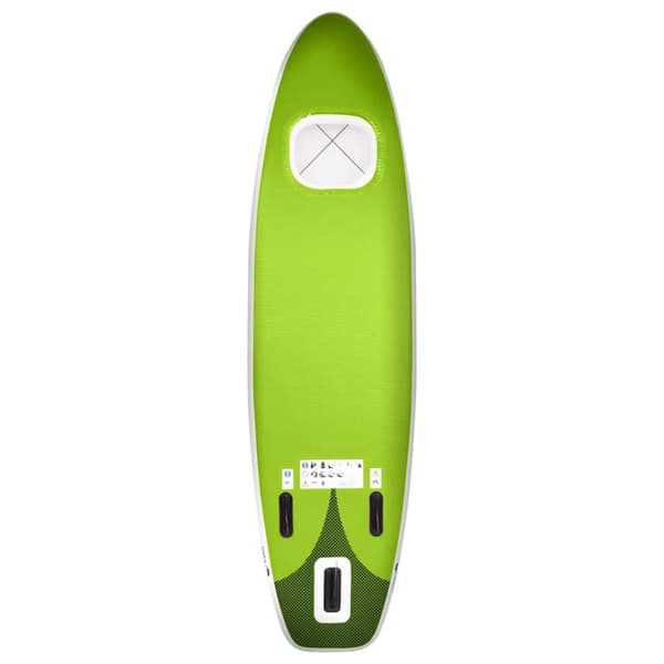 vidaXL oppusteligt paddleboardsæt 300x76x10 cm grøn