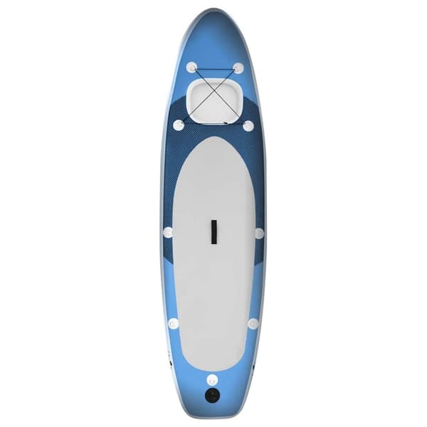 vidaXL Upplåsbar SUP-bräda set blå 360x81x10 cm
