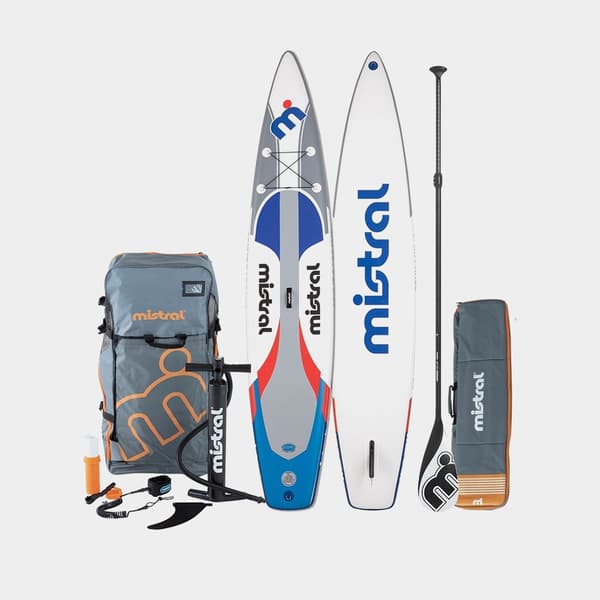 Uppblåsbar SUP Mistral Spirit Race 12'6, 381 x 71 x 15 cm + paddel + handpump + transportväska + reparationssats