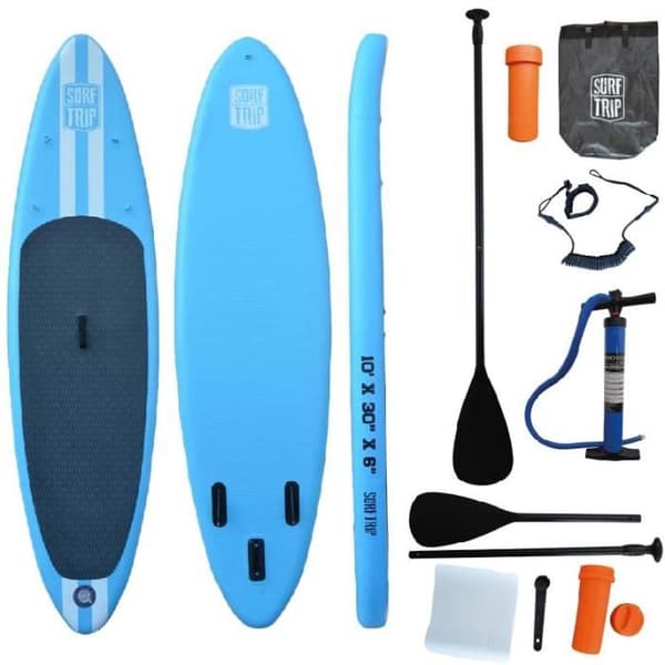 Uppblåsbar Dropstitch Paddle Board - Surftrip - 305 x 76 x 15 cm - Stand-up - Vuxen - Blå