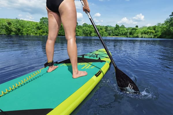 Uppblåsbar SUP Bestway Hydro Force Freesoul Tech 11'2, 340 x 89 x 15 cm + paddel + handpump + transportryggsäck + reparationssats + sits + fotstöd