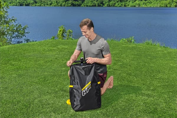 Uppblåsbar SUP Bestway Hydro Force Aqua Wander 10', 305 x 84 x 12 cm + paddel + handpump + transportryggsäck + reparationssats + sits + fotstöd