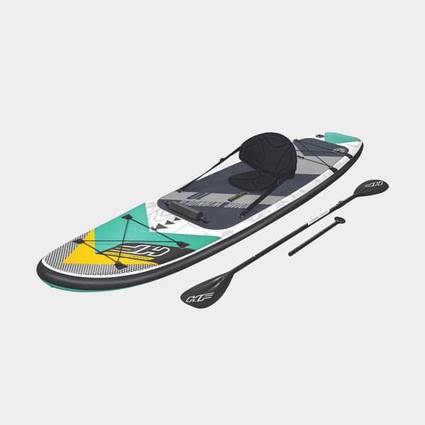 Uppblåsbar SUP Bestway Hydro Force Aqua Wander 10', 305 x 84 x 12 cm + paddel + handpump + transportryggsäck + reparationssats + sits + fotstöd