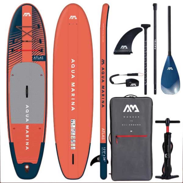 Aqua Marina Paddla Surf Set Atlas 12´0´´ Orange 366 cm / 86 cm