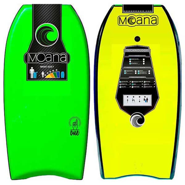 Moana Bodyboard One With Leash 36´´ Grönt 91.4 cm