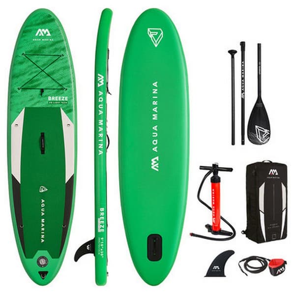 Aqua Marina Uppblåsbar Paddel Surfset Breeze 9´10´´ Grönt 299.7 cm / 76 cm
