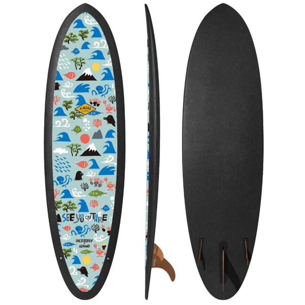 Almond Surfbräda Plez Phez R Series 6´4´´ Flerfärgad 193 cm