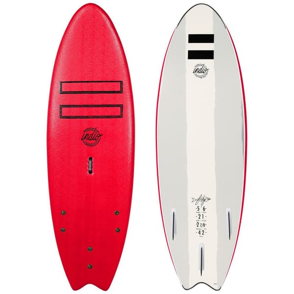 Indio Surfbräda Fishy 5´6´´ Röd 167.6 cm