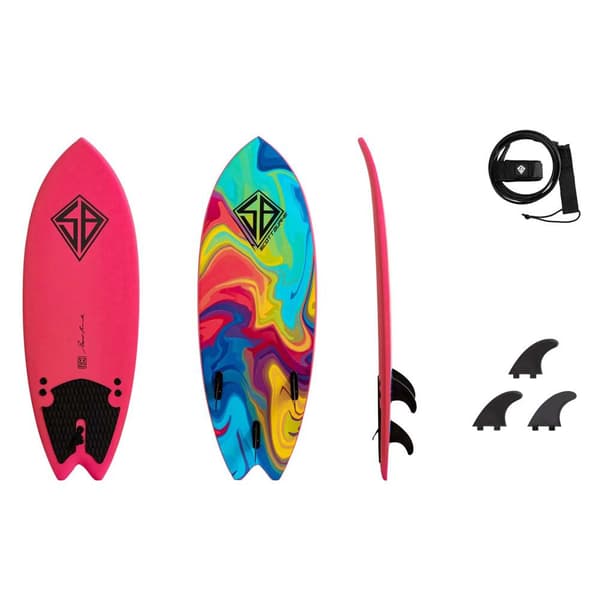 Cbc Surfbräda Scott Burke Fish 5´2´´ Flerfärgad 157.5 cm