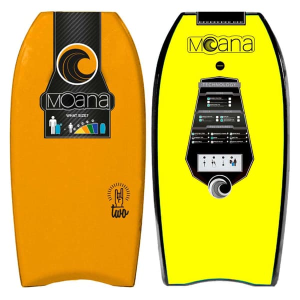 Moana Bodyboard Two 39´´ Gul,Orange 100 cm