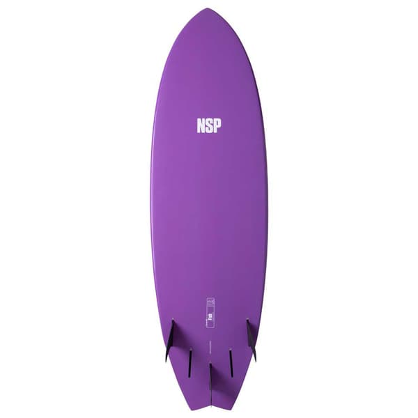 Nsp Surfbräda Elements Fish 6´8´´ Vit,Lila 203.2 cm