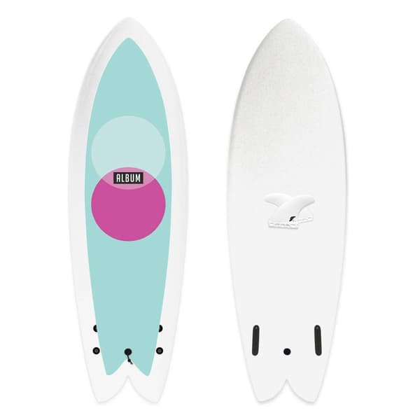 Album Surfboard Surfbräda Album Soft Top Presto Seafoam Drops 5´7´´ Blå 170.2 cm