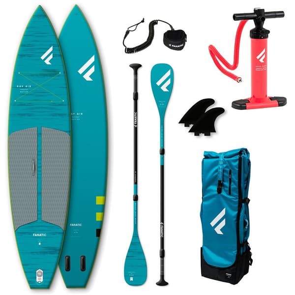 Fanatic Uppblåsbar Paddel Surfset Ray Air Pocket C35 11´6´´ Blå 350.5 cm / 78.7 cm