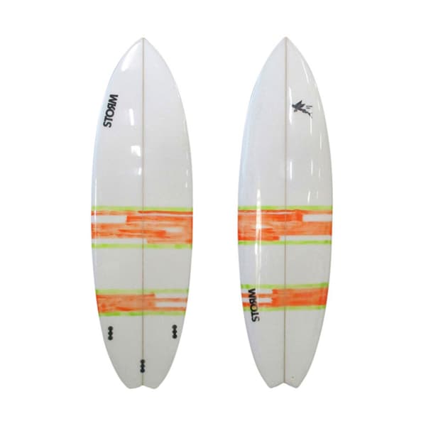 Storm Blade Surfbräda Flying Fish Swallow Tail D4 6´6´´ Vit 198.1 cm