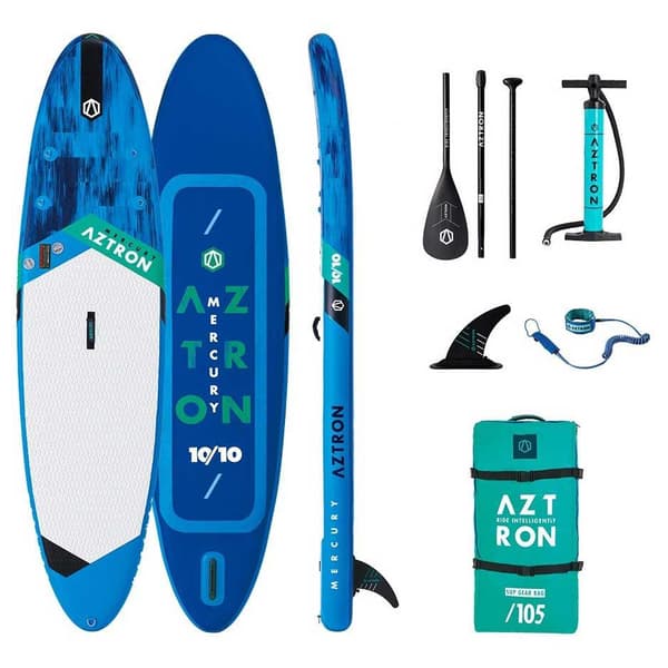 Aztron Uppblåsbart Paddelsurfset Mercury 2.0 10´0´´ Vit,Blå 330.2 cm / 81 cm