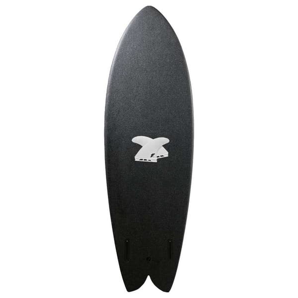 Album Surfboard Surfbræt Soft Top Presto Electric Cloud Foam 5´7´´ Sort 170.2 cm