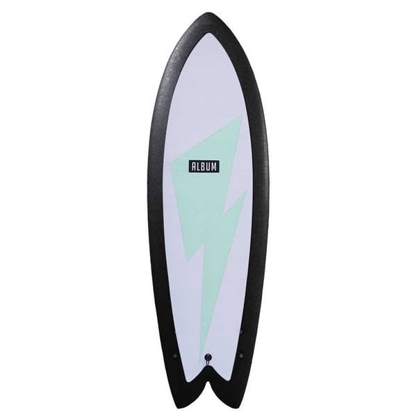 Album Surfboard Surfbräda Soft Top Presto Electric Cloud Foam 5´7´´ Svart 170.2 cm