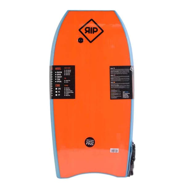 Rip Bodyboard Eps Reactor 40+coil Leash Pu