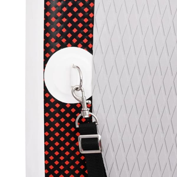 Upplåsbar SUP-bräda set röd 330x76x10 cm