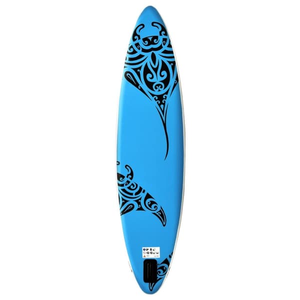 SUP-bräda uppblåsbar 305x76x15 cm blå