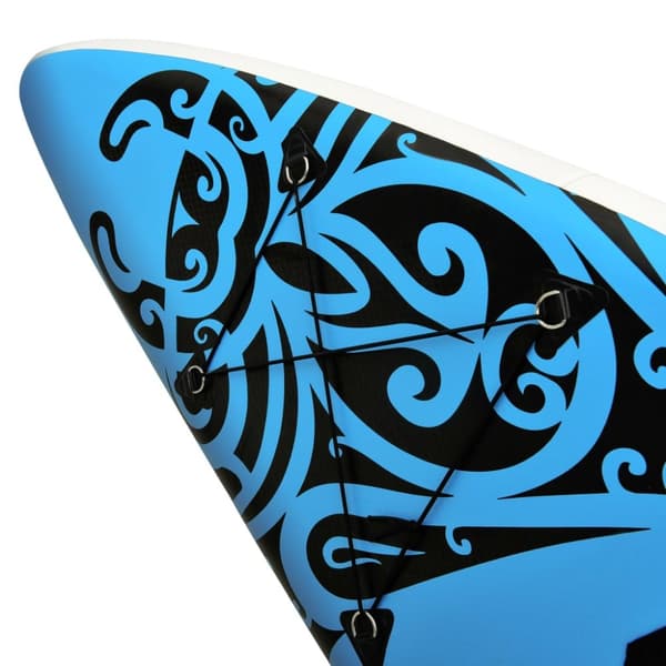 SUP-bräda uppblåsbar 305x76x15 cm blå