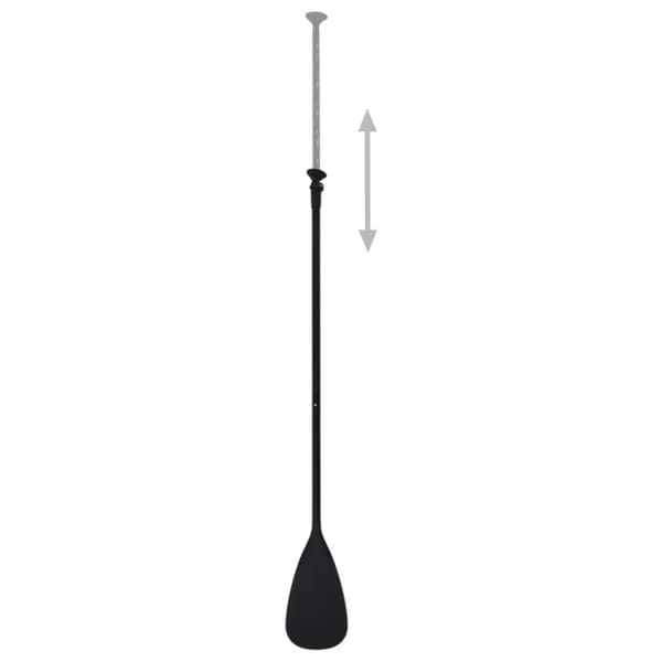 Upplåsbar SUP-bräda set svart 360x81x10 cm