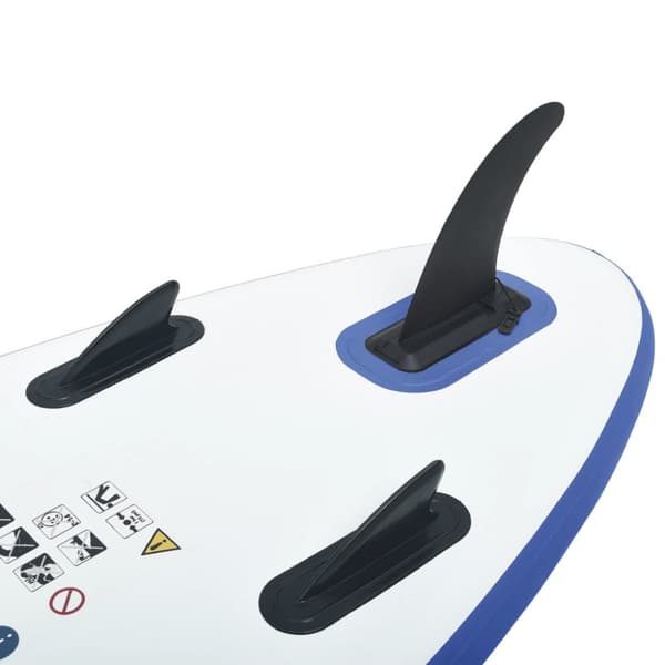 SUP surfingbräda uppblåsbar blå och vit
