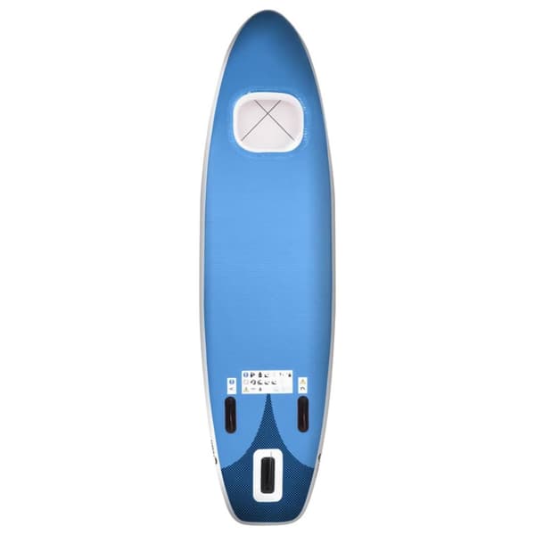 Upplåsbar SUP-bräda set blå 360x81x10 cm