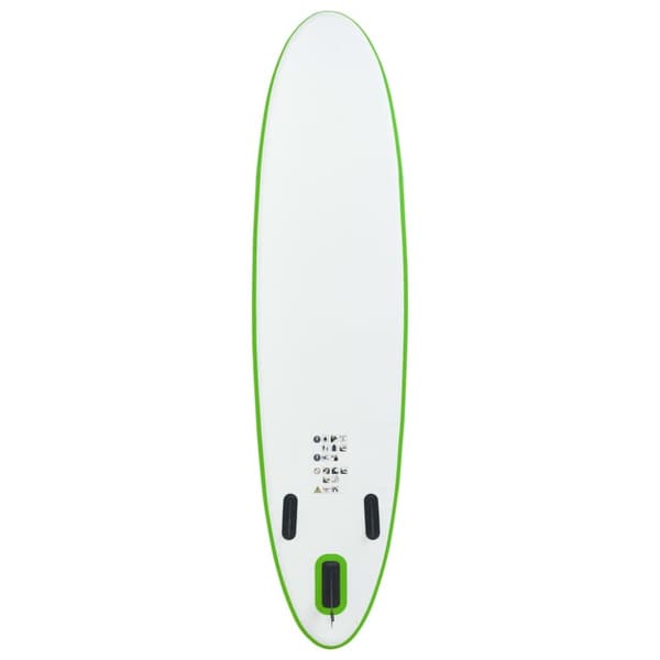 oppusteligt paddleboard grøn og hvid