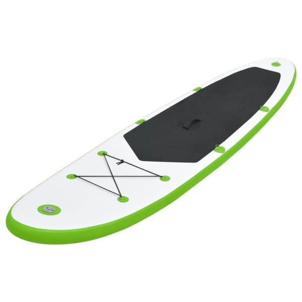 oppusteligt paddleboard grøn og hvid