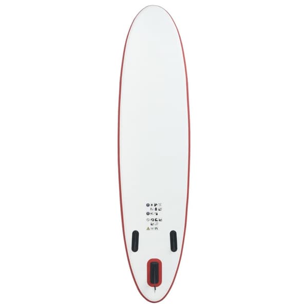 SUP surfingbräda uppblåsbar röd och vit