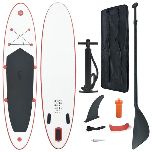 paddleboard oppusteligt rød og hvid