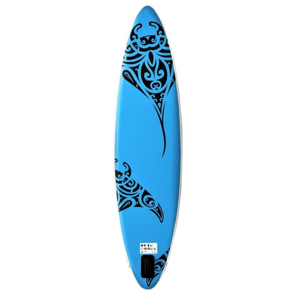 SUP-bräda uppblåsbar 366x76x15 cm blå