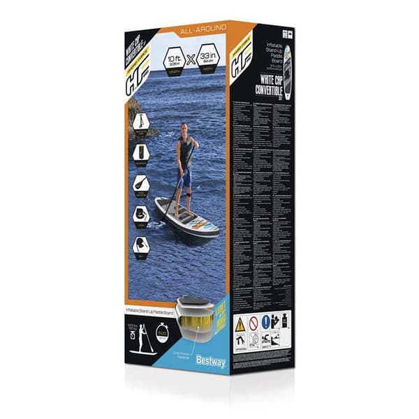 Bestway Puhallettava Melasurffaussetti Hydro-force White Cap Convertible 305x84x12 cm
