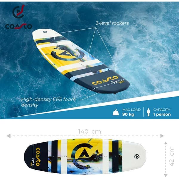 Coasto Wakeboard Bord Topaz 140  140 cm