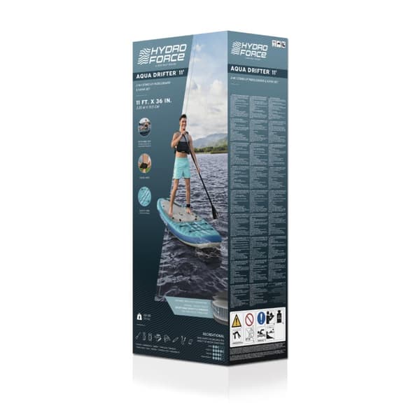 Hydro-Force Aqua Drifter 2-i-1 SUP-paddelbräda och kajak 335cm