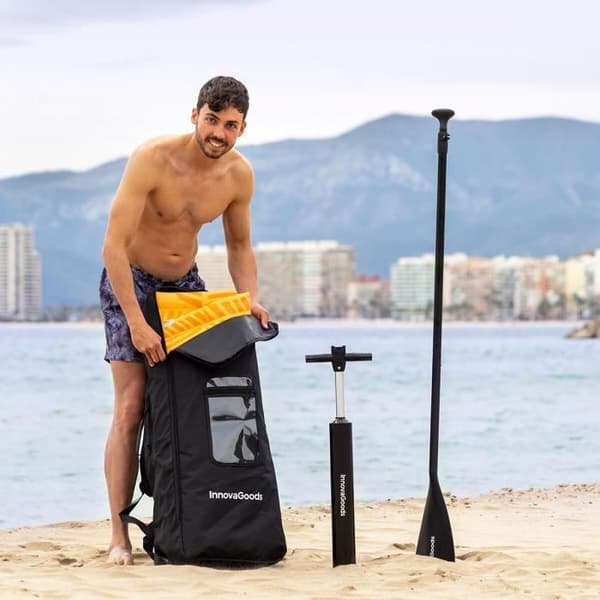 Stand Up Paddle 2 i 1 Uppblåsbar Surf Paddle Board med sits och tillbehör Siros InnovaGoods 10'5" 320 cm