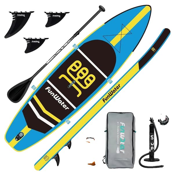 Uppblåsbar Paddle Board, Ultralätt Design, Exceptionell Stabilitet,FunWater SUPFW10B