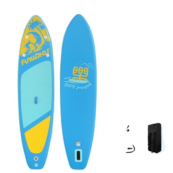 Uppblåsbar Stand Up Paddle Board, Hög kapacitet 190KG, Inkluderar paddel och tillbehör,Fw28f