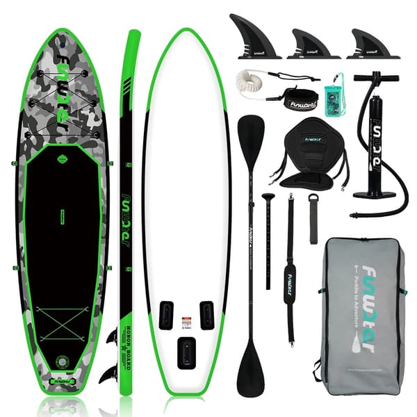 Uppblåsbar Stand Up Paddle Board, Lättvikts PVC-konstruktion, Hög viktkapacitet,SUPFW10A 330*84*15 cm (med säte)