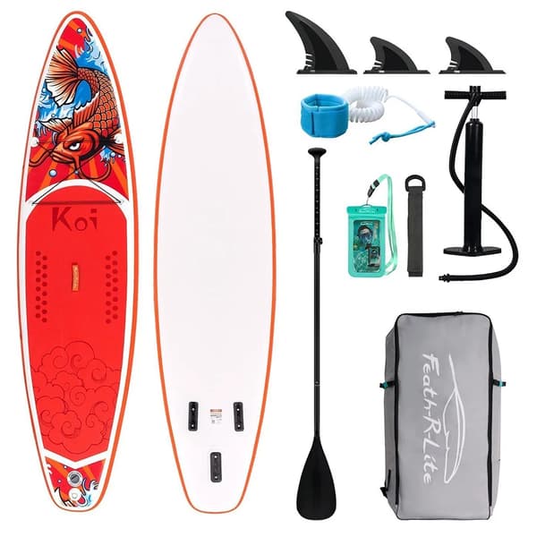 Ståupp Paddle Board, Hög kapacitet 165 kg, Lättvikt 10 kg,RoligtVatten SUPFR01D