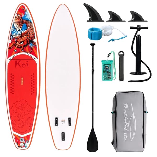 Ståupp Paddle Board, Hög kapacitet 165 kg, Lättvikt 10 kg,RoligtVatten SUPFR01D