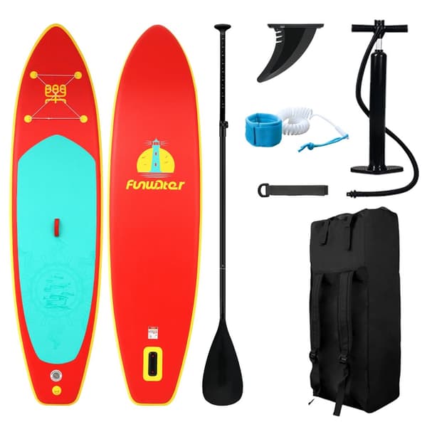 Uppblåsbar Stand Up Paddle Board, Hög viktkapacitet 150 kg, Hållbart PVC-material,SUPFW28A (350×87×15CM)