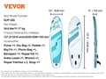 Pikkukuva 2 / 2: Ilmatäytteinen Stand Up Paddle Board, 127,2 x 33 x 6 tuumaa, sisältää kattavan lisävarustesetin,10.6x33x6