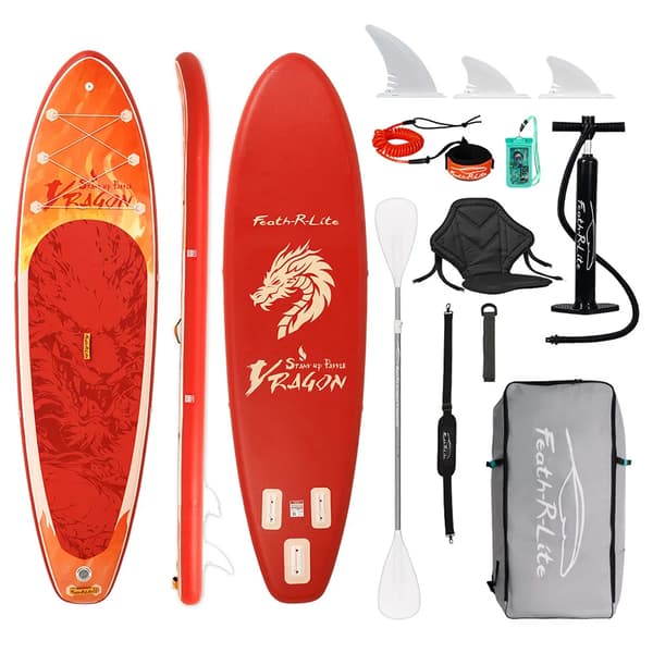 Ståupp Paddle Board, Lättviktsdesign, Hög Viktkapacitet,Roligt Vatten SUPFR19E