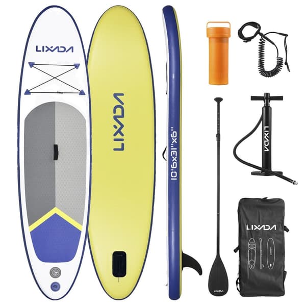 Oppustelig Paddle Board, 10,5 fods længde, 150 kg vægtkapacitet,type3 Blå