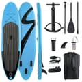 Miniatyrbild 1 av 2: Uppblåsbar Stand Up Paddle Board, Halkfri Däck, Kompletta Tillbehör, 10 x 30,3 x 6,1 tum,enkelskikt blå