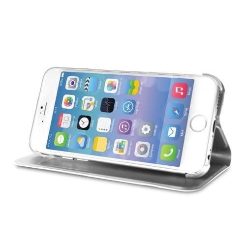 Puro Apple iPhone 6(S) Plus Eco-Leather Cover - Silver