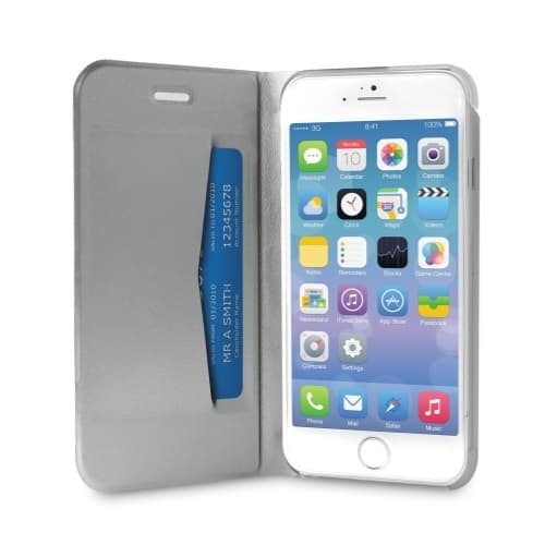Puro Apple iPhone 6(S) Plus Eco-Leather Cover - Silver