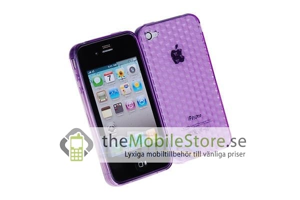 Hexagon FlexiCase Skal till iPhone 4S/4 (LILA)